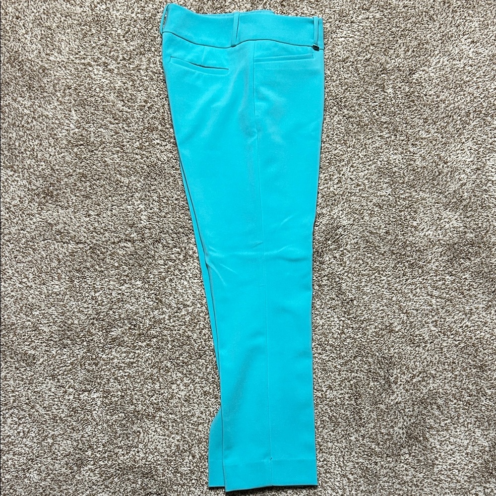 The Limited Women's Aqua Straight Leg Trousers
